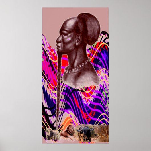 Kitete, Kikongo Bantu, Chief-Africa-1800s Poster (Vorne)