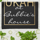 Kitetücher Chanukah Gold Geschirrtuch (Gefaltet)