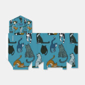 Kitner Corner Cat Pattern Bevorzugung Box Geschenkschachtel (Ungefaltet)