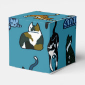 Kitner Corner Cat Pattern Herz-Bevorzugung Box Geschenkschachtel (Rückseite)