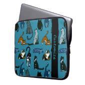Kitner Corner Cat Pattern Laptop-Sieb Laptopschutzhülle (Vorderseite Links)