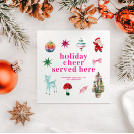 Kitsch Christmas | Holiday Cheer serviert hier Serviette