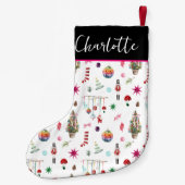 Kitsch Christmas | Retro-Monogramm Kleiner Weihnachtsstrumpf (Rückseite)