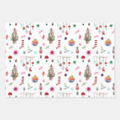 Kitsch Christmas | Retro-Wrapping-Paper-Set Geschenkpapier Set (Vorderseite 2)