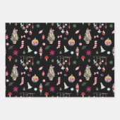 Kitsch Christmas | Retro-Wrapping-Paper-Set Geschenkpapier Set (Vorderseite)