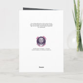 Kitsch Christmas Scene Card Dankeskarte (Rückseite)