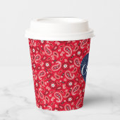 Kitsch Country Wedding Fall in Liebe Rustikales Pa Pappbecher (Vorderseite)