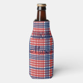 Kitsch Country Wedding Groom Party Flasche Cooler Flaschenkühler (Flaschenvorderseite)