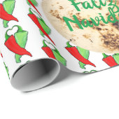 Kitsch Faliz Navidad Tortilla Chili Dein Text Geschenkpapier (Rolleneckpunkt)
