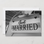 Kitsch Handgeschriebene Hochzeit Danke Postcard Einladung (Vorderseite)