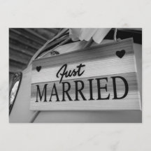 Kitsch Handgeschriebene Hochzeit Danke Postcard