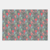 Kitsch Hearts Geschenkwrap Geschenkpapier Set (Vorderseite 2)