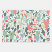 Kitsch Hearts Geschenkwrap Geschenkpapier Set (Vorderseite)