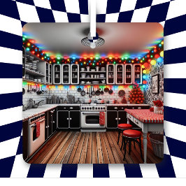 Kitsch Kitchen Weihnachten Personalisiert Ornament Aus Metall