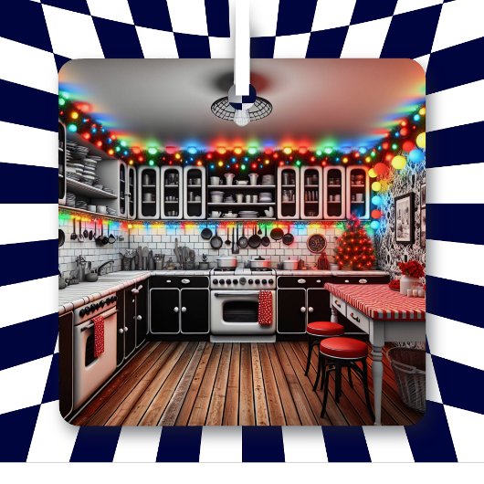 Kitsch Kitchen Weihnachten Personalisiert Ornament Aus Metall