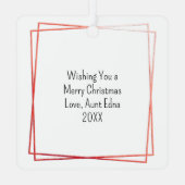 Kitsch Kitchen Weihnachten Personalisiert Ornament Aus Metall (Rückseite)