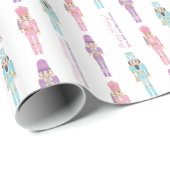 Kitsch Nutcracker Holzlieder glücklichen Urlaub Geschenkpapier (Rolleneckpunkt)