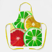 Kitsch Obstscheiben farbenfrohe Kunst Schürze (Vorderseite)