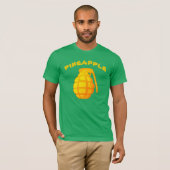 Kitsch-Satirical Ananas-Handgranate T-Shirt (Vorne ganz)