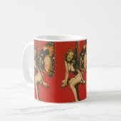 Kitsch-Vintage-Feentasse Kaffeetasse (Vorderseite Links)