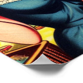 Kitsch Weird Retro Girls Poster (Ecke)