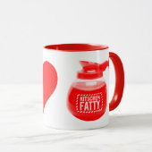 Kitschen Fatty Coffee Lover Tasse Diner Red (VorderseiteRechts)