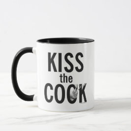 Kitschen Fatty Kiss Cook Tasse Slick Black