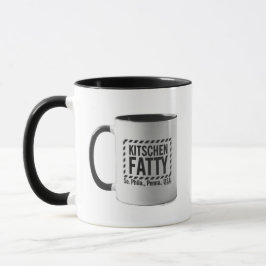 Kitschen Fatty Kitschen Fatty Logo Tasse Tasse Bla