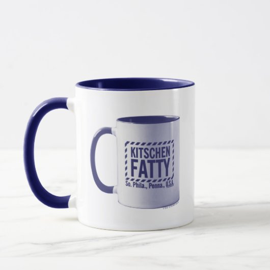 Kitschen Fatty Kitschen Fatty Logo Tasse Tasse Blu (Links)