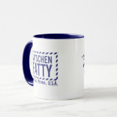 Kitschen Fatty Logo Tasse Deli Blue (Vorderseite Links)