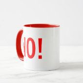 Kitschen Fatty NO! Tasse Diner Red (Vorderseite Links)