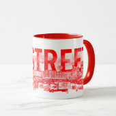 Kitschen Fatty S 9th St Tasse Diner Red (VorderseiteRechts)