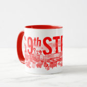 Kitschen Fatty S 9th St Tasse Diner Red (Vorderseite Links)