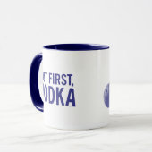 Kitschen Fatty Vodka Tasse Deli Blue (Vorderseite Links)