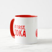 Kitschen Fatty Vodka Tasse Diner Red (Vorderseite Links)