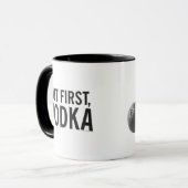 Kitschen Fatty Vodka Tasse Slick Black (Vorderseite Links)