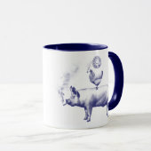Kitschen Fatty Weck N' Bacon Tasse Deli Blue (VorderseiteRechts)