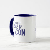 Kitschen Fatty Weck N' Bacon Tasse Deli Blue (Vorderseite Links)