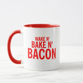 Kitschen Fatty Wecke N' Bacon Tasse Diner Red