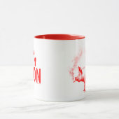 Kitschen Fatty Wecke N' Bacon Tasse Diner Red (Zentrum)