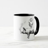 Kitschen Fatty Wecke N' Bacon Tasse Slick Black (VorderseiteRechts)