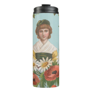 Kitschige Retro-Deutsche Valentinskarte, 1884 Thermosbecher