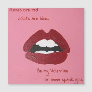 Kitschige Sprüche für Valentinstag-Magnet Magnetkarte