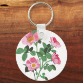 Kitschige Wilde Rosa Schlüsselanhänger (Rückseite)