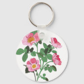 Kitschige Wilde Rosa Schlüsselanhänger (Rückseite)