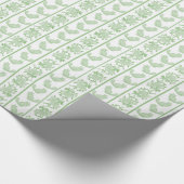 Kitschiger Chinchilla-Geschenkpapier (Grün) Geschenkpapier (Ecke)