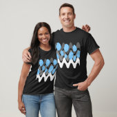 Kitschiger Engel Fisch Blau T-Shirt (Unisex)