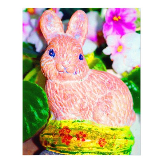 Kitschiger Hase Fotodruck (Vorne)