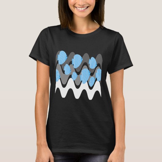 Kitschy Angel Fish Blue T-Shirt (Vorderseite)