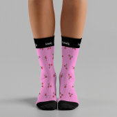 Kitschy Cherries Niedlich Fun Sommer Moderner Name Socken